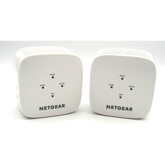 Lot of 2 Netgear AC750 Wifi Range Extender Model EX3110 White Wireless Range Ext - Picture 1 of 7
